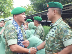 Dandim 0614/Kota Cirebon Sambut Kunjungan Kerja Pangdam III/Siliwangi di Korem 063/SGJ