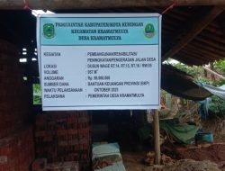 Diduga Asal-asalan, Proyek Aspal Hotmix di Desa Kramatmulya Tuai Sorotan