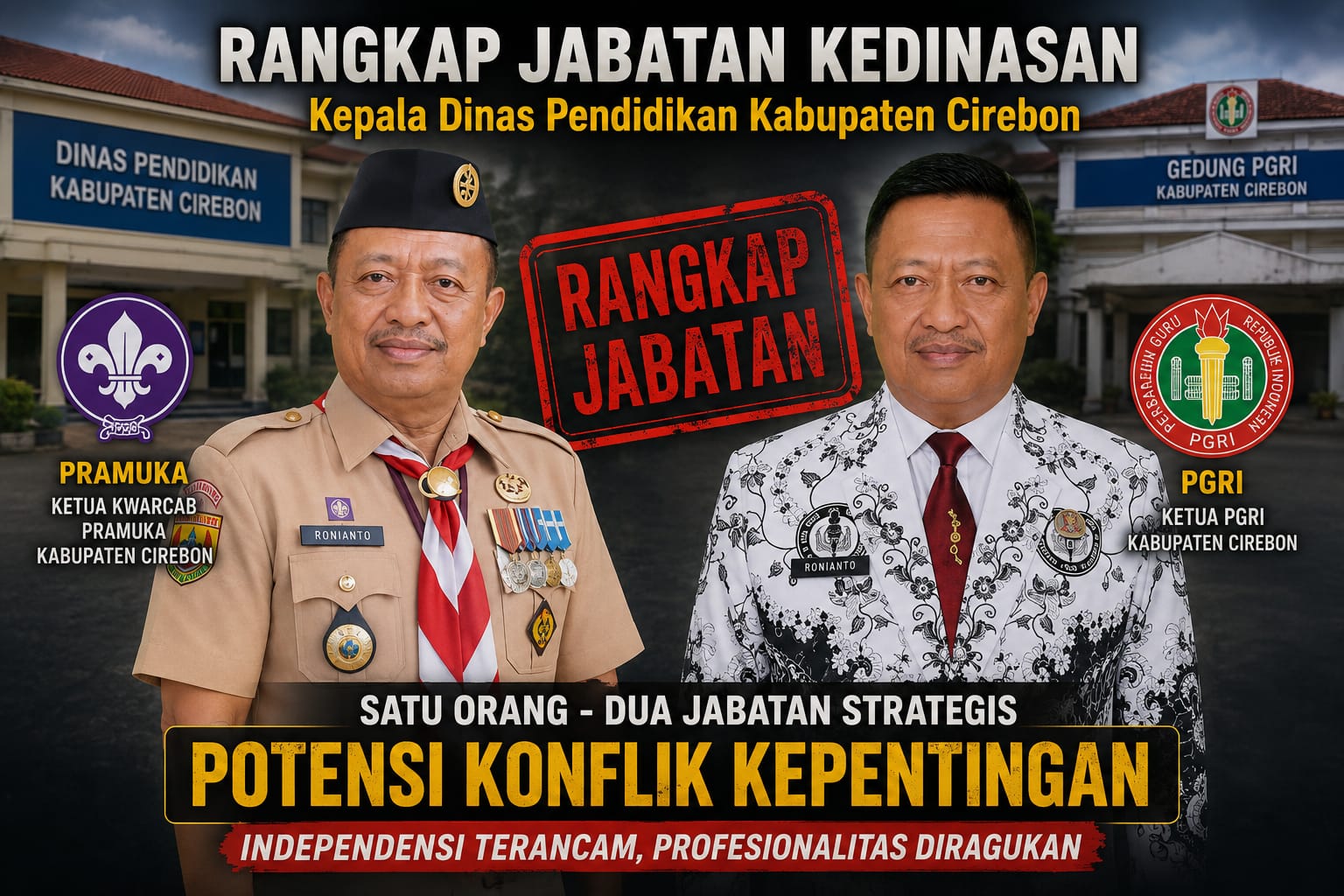 Rangkap Jabatan Kadisdik Kabupaten Cirebon Disorot, FORMASI Nilai Berpotensi Langgar Etik dan Rusak Profesionalitas ASN 1 IMG 20260518 WA0007