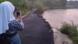 Jalan Penghubung Sedong Kidul–Karangwuni Putus Diterjang Banjir, 147 KK Terisolir dan 4 Rumah Rusak