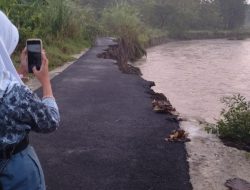 Jalan Penghubung Sedong Kidul–Karangwuni Putus Diterjang Banjir, 147 KK Terisolir dan 4 Rumah Rusak