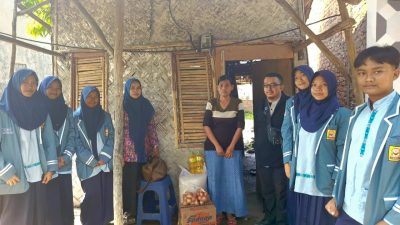 Keluarga Besar SMPN 2 Pangenan dan OSIS Salurkan Bantuan Sosial untuk Keluarga Dhuafa di Desa Beringin