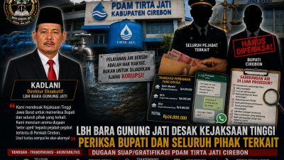 LBH BARA Gunung Jati Desak Kejaksaan Periksa Bupati dan Pihak Terkait Dugaan Suap PDAM Tirta Jati