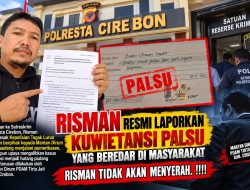 Risman Laporkan Dugaan Pemalsuan Kuitansi Rp165 Juta ke Satreskrim Polresta Cirebon, Minta Penegakan Hukum Objektif