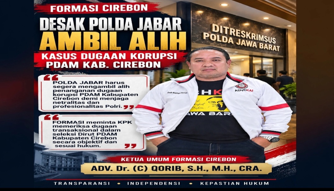 FORMASI Cirebon Desak Polda Jabar Evaluasi Dugaan Korupsi PDAM Tirta Jati, KPK Diminta Awasi Seleksi Direksi 1 Screenshot 20261015 135145 Gallery